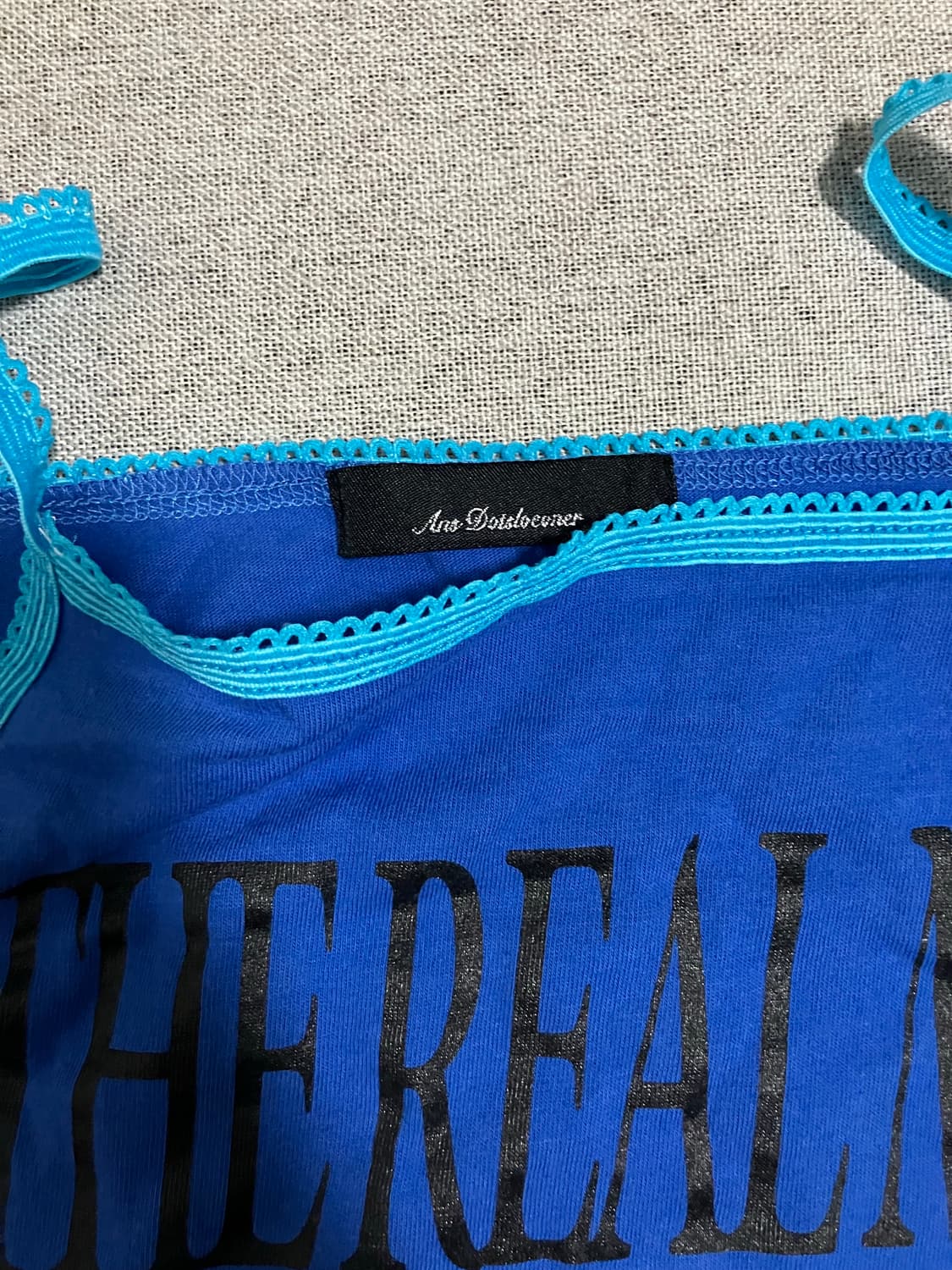 [M] ans dotsloevner 미니 드레스 블루 상품이미지6