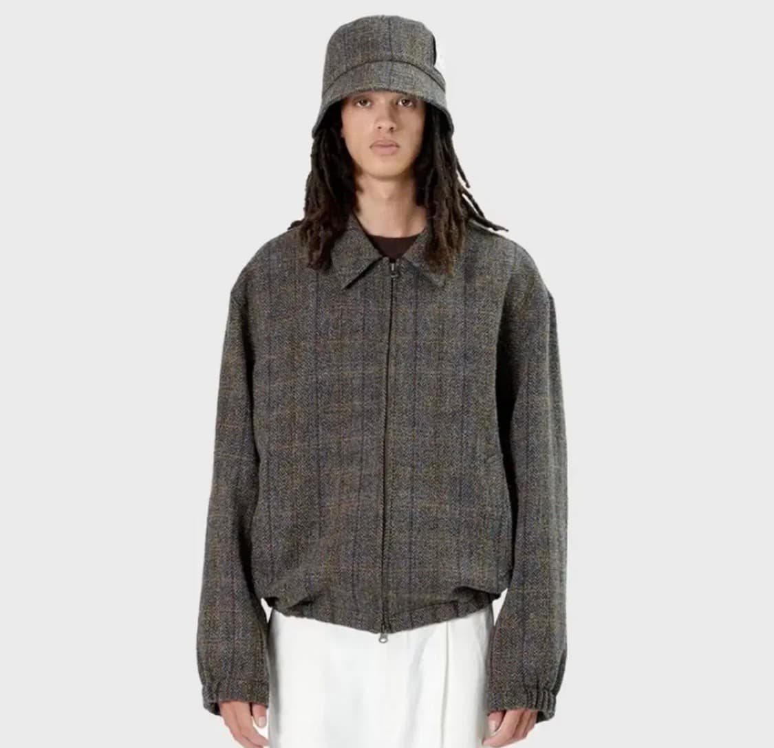 브라운야드 해리스트위드 블루종 3사이즈 브라운 상품이미지2