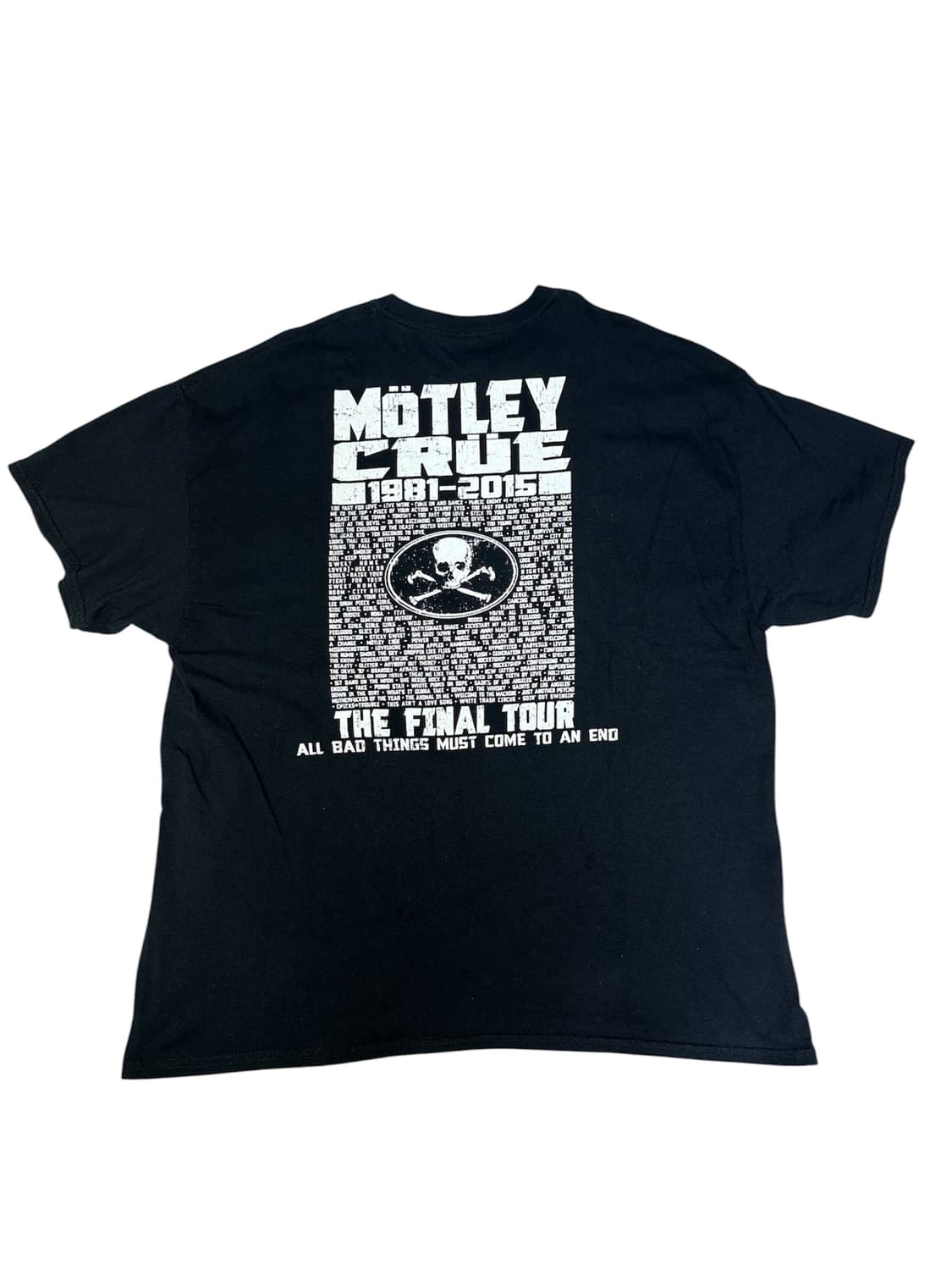 빈티지 머틀리크루 MOTLEY CRUE  파이널투어 티셔츠 2XL 상품이미지5