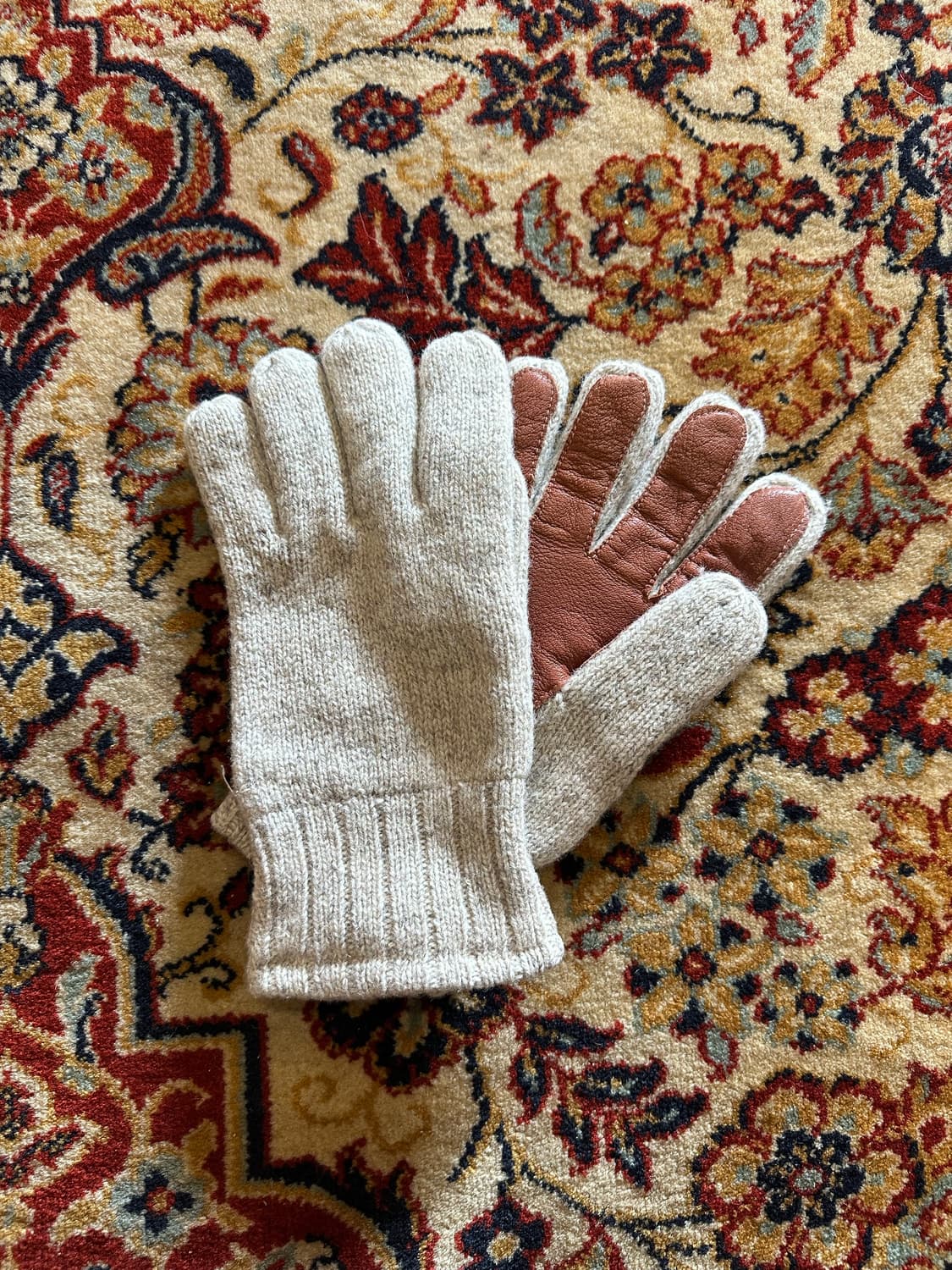 고르디니(Gordini) 빈티지 울 믹스 레더 글러브 - L 상품이미지1