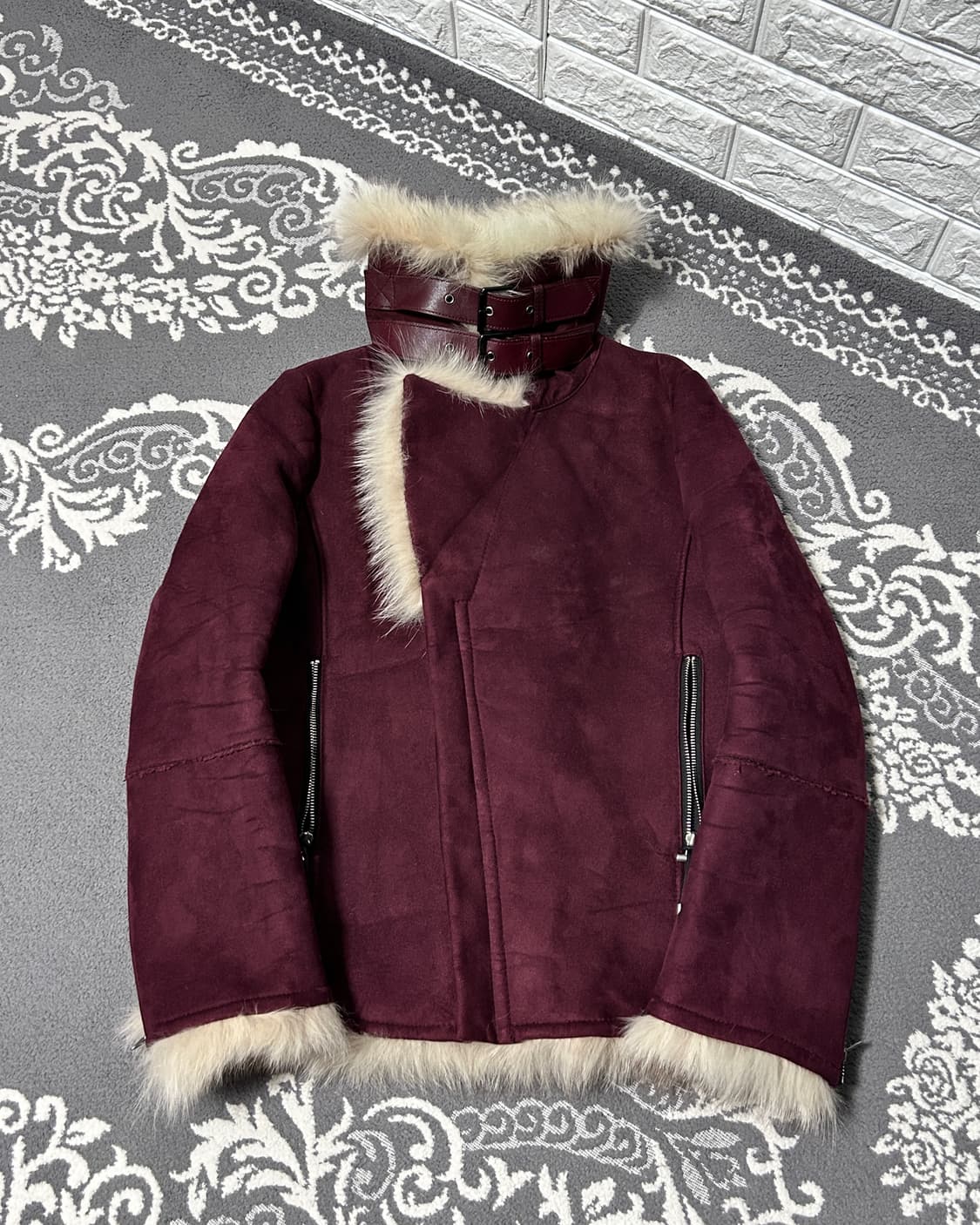 시슬리 여우 퍼 하이넥 자켓 상품이미지4