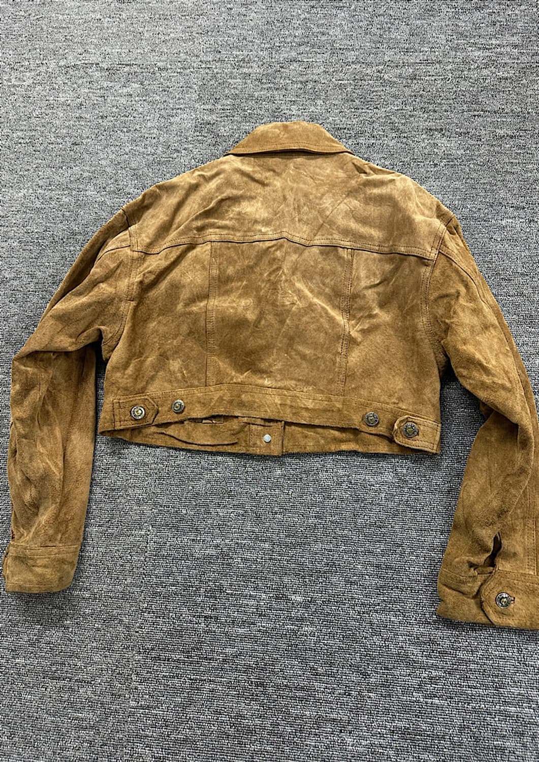 빈티지 크롭 가죽 자켓 M  상품이미지3