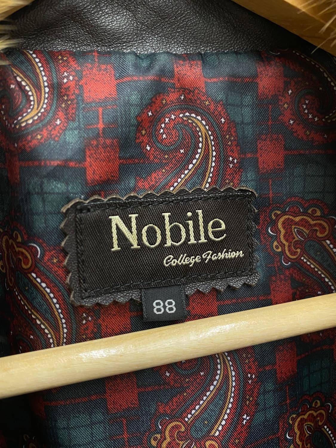 [S-M] 90s Vintage 양가죽 퍼 레더 자켓 상품이미지7