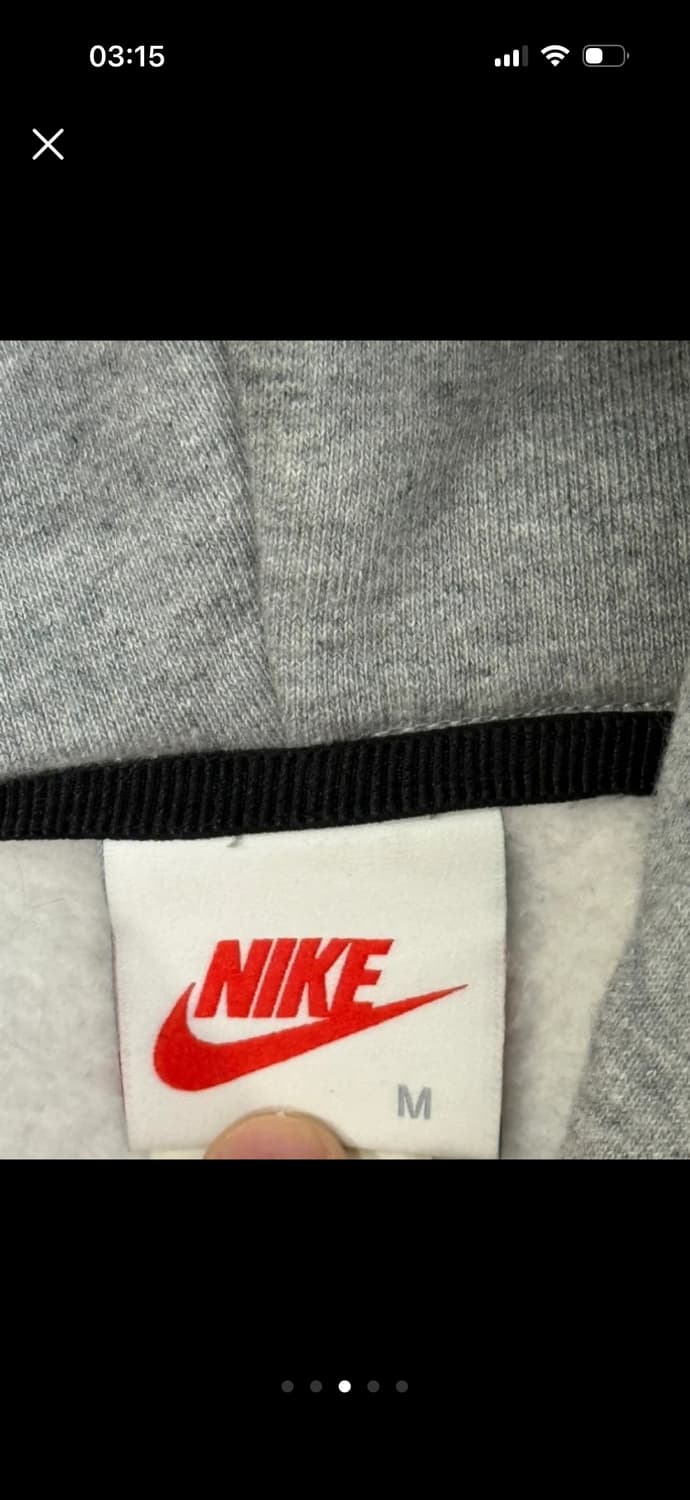 나이키 x 스투시 후드 그레이 M 상품이미지3