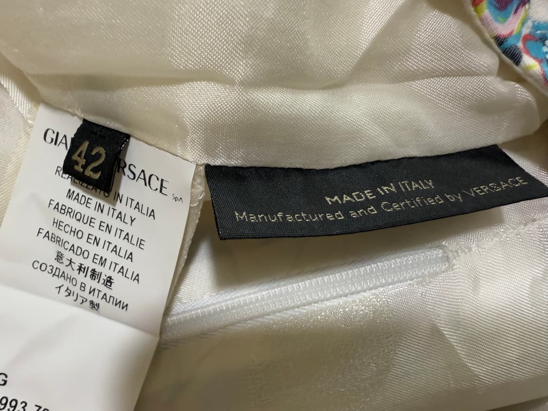 지아니 베르사체 플라워패턴 미디 스커트 42 상품이미지6