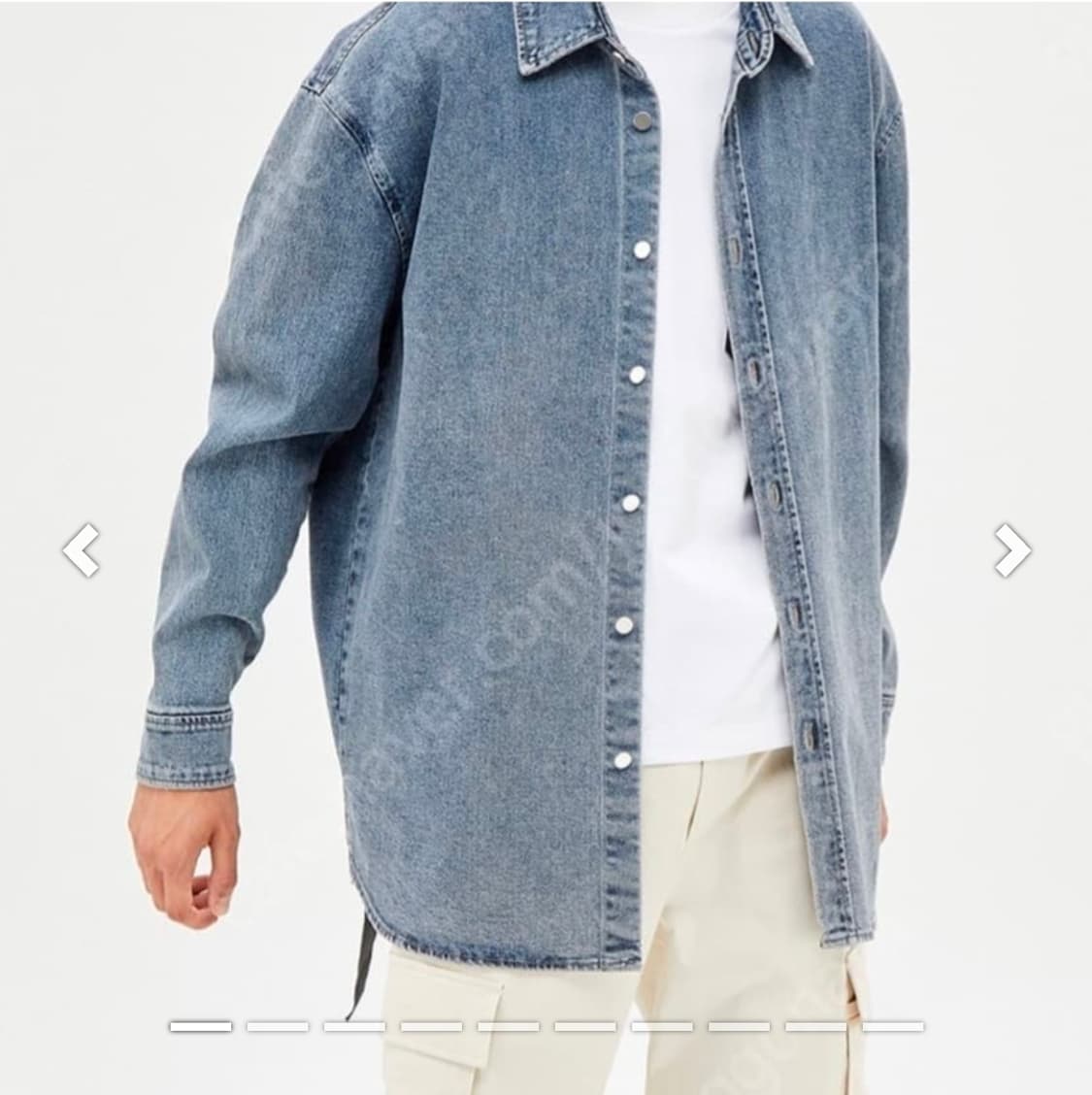 시스템(System) 20ss 빈티지 루즈핏 메탈로고 데님 셔츠 상품이미지2