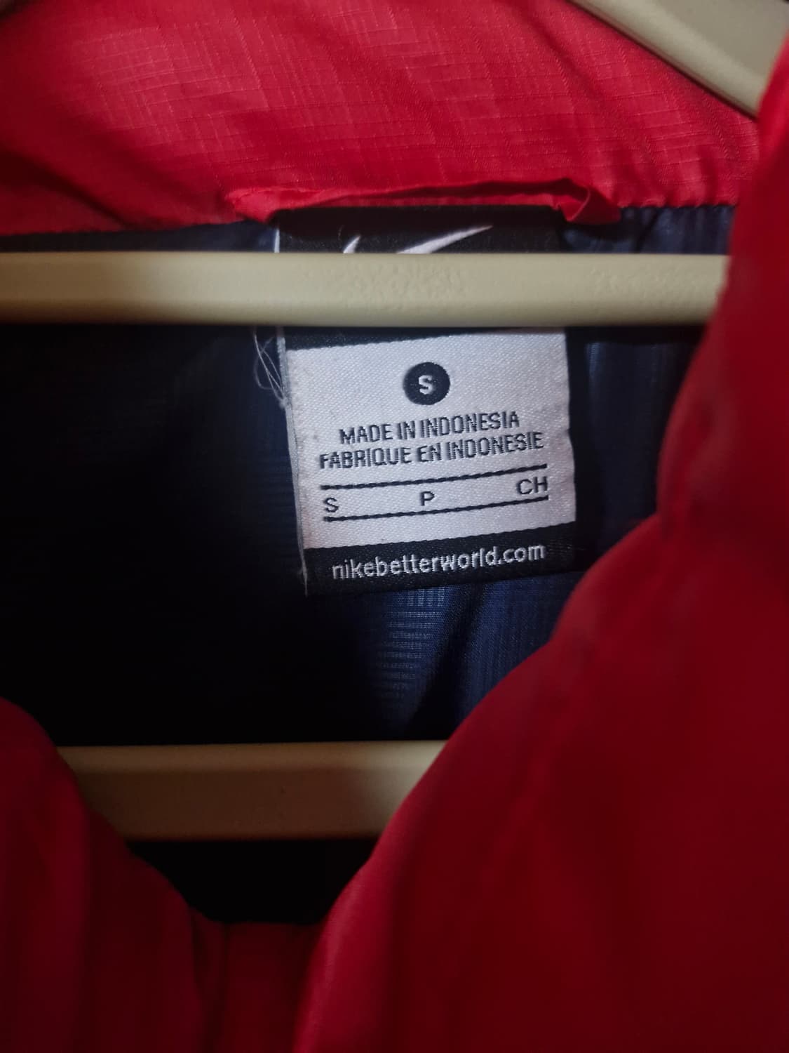 나이키 아스날 FC 패딩 자켓 레드 네이비 S (실측100까지) 상품이미지4