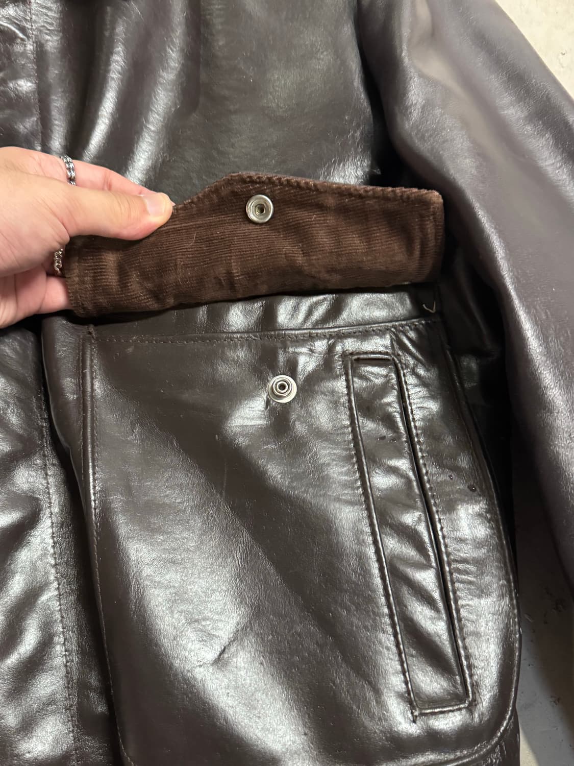 Gino Leathers A-2 가죽 자켓  상품이미지4
