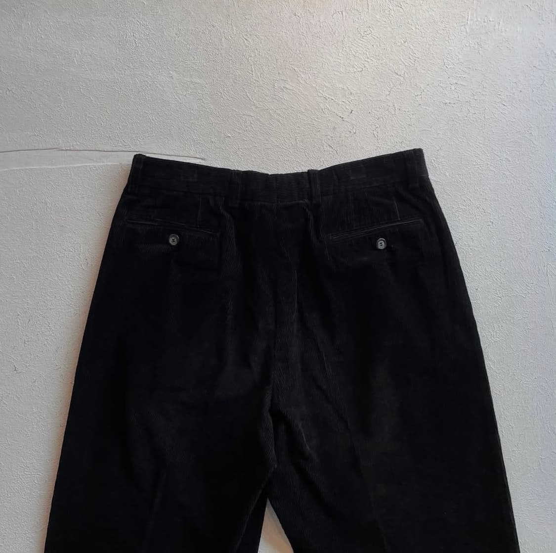 조르지오 아르마니 코듀로이 블랙 팬츠 상품이미지5