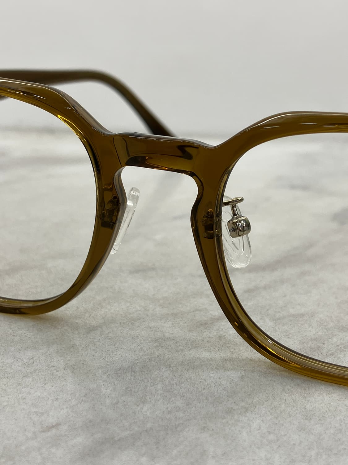 B80 KS 투명 진브라운 웰링턴 뿔테 안경6832 상품이미지5