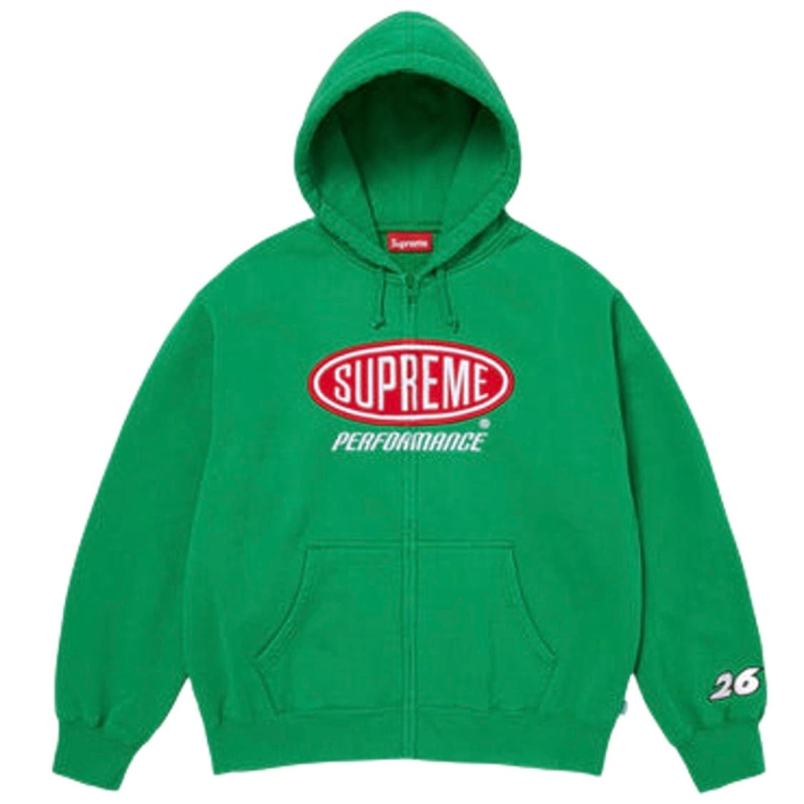 [M] 슈프림 퍼포먼스 후드집업 그린 상품이미지1