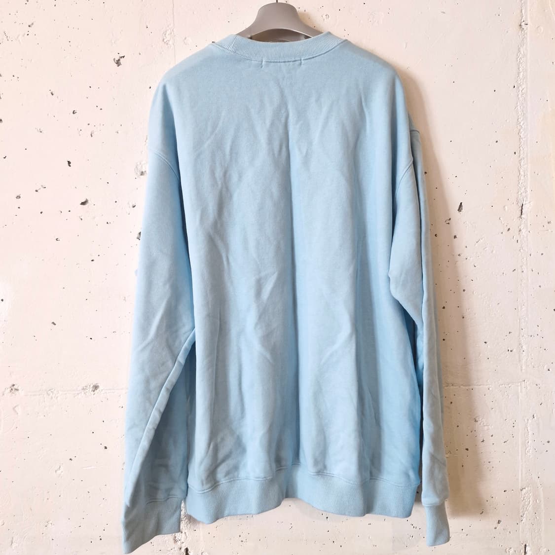 라이풀 자수 로고 하늘색 맨투맨 티셔츠 새상품 상품이미지5