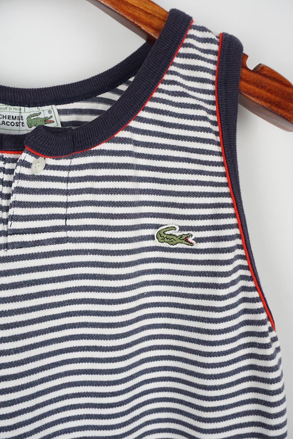  90's LACOSTE stripe sleeveless 상품이미지3
