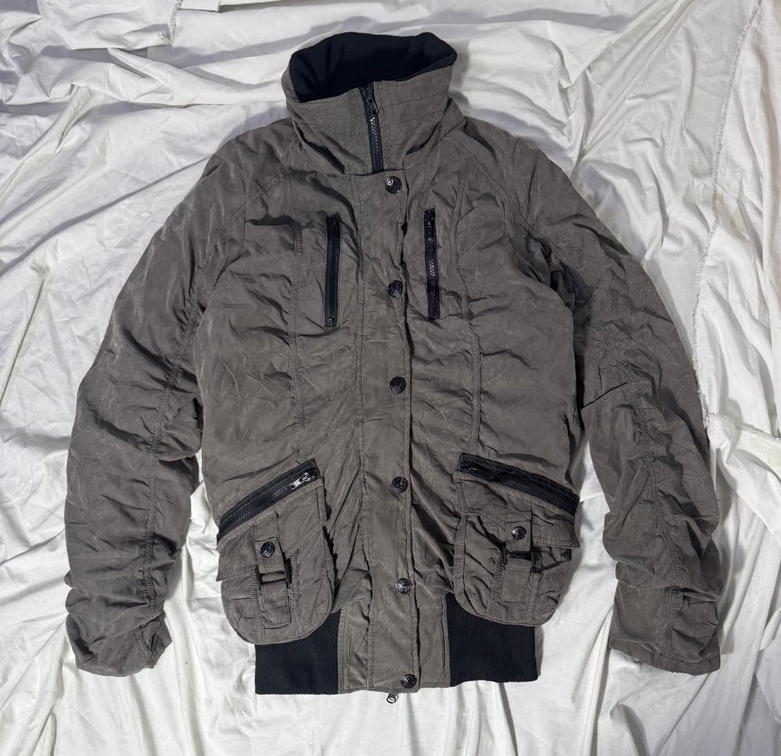 Sorridere 셔링 디테일 밀리터리 자켓 y2k lgb 상품이미지1