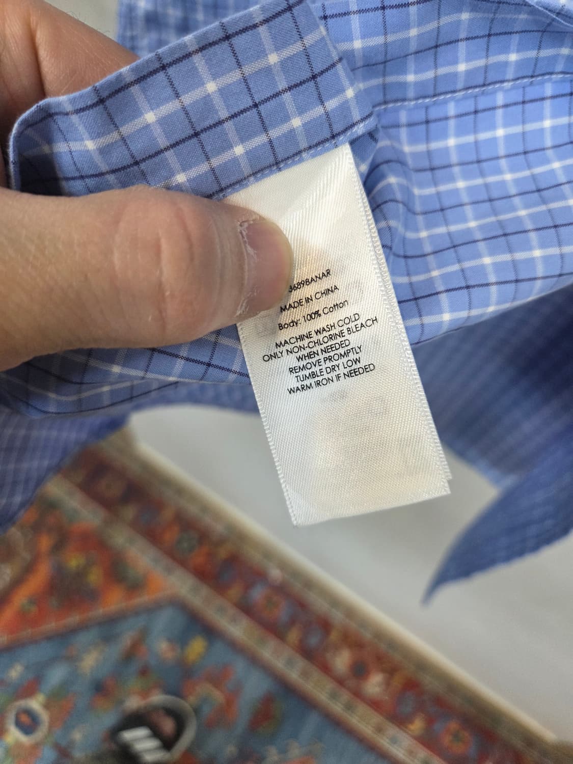 폴로랄프로렌 커스텀핏 체크 셔츠반팔 대략 남성 m 상품이미지5