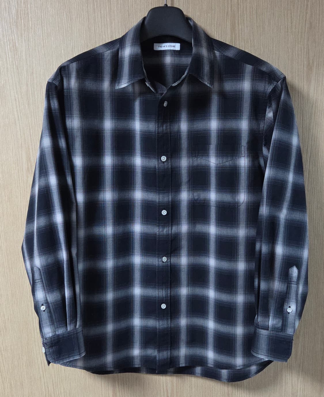 (착샷) 프릭스스토어 체크 셔츠 옴브레 상품이미지1