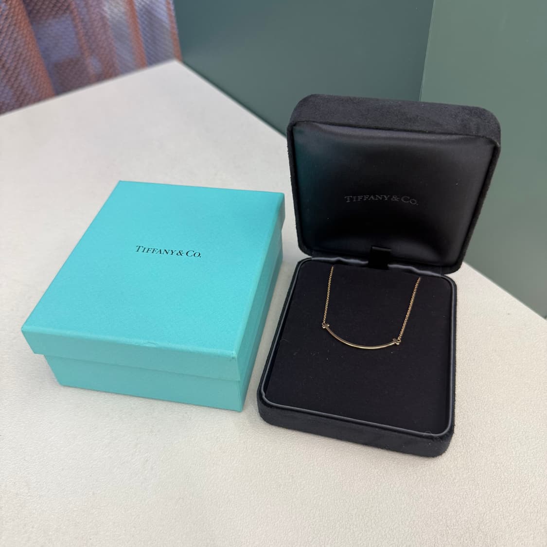 티파니앤코 t스마일 스몰 로즈골드 목걸이 상품이미지2