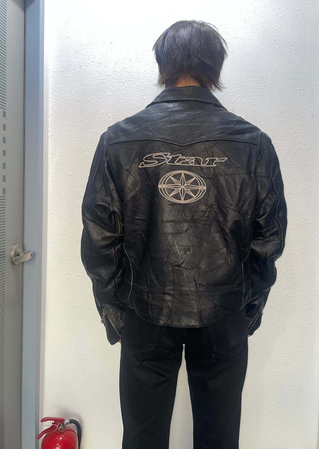 빈티지 야마하 스타모터사이클 더블라이더자켓 상품이미지3
