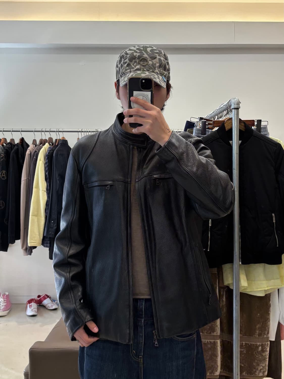 케네스 콜 레더 자켓 상품이미지8