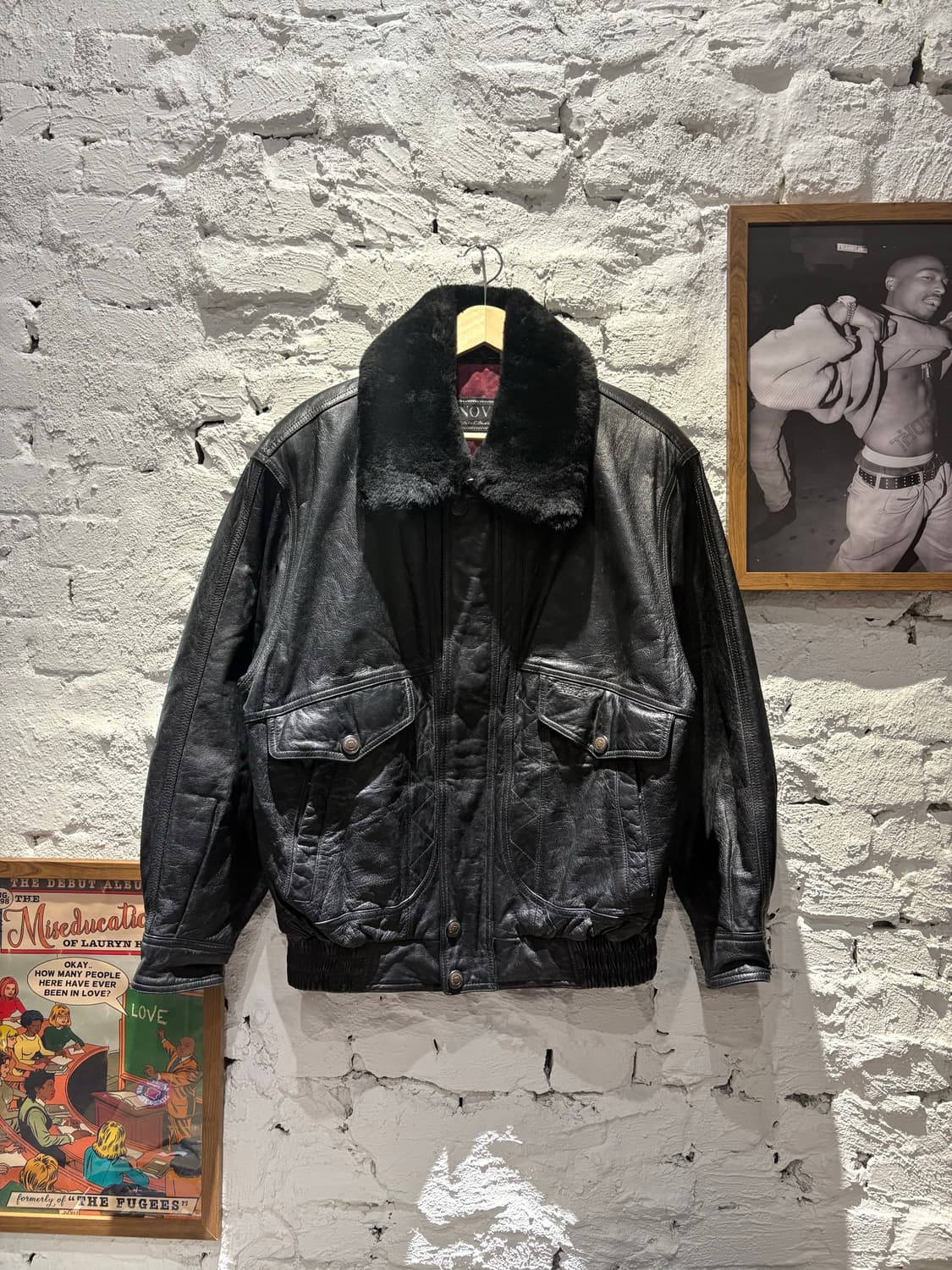 빈티지 NOVA 양가죽 A-1봄버자켓 상품이미지9