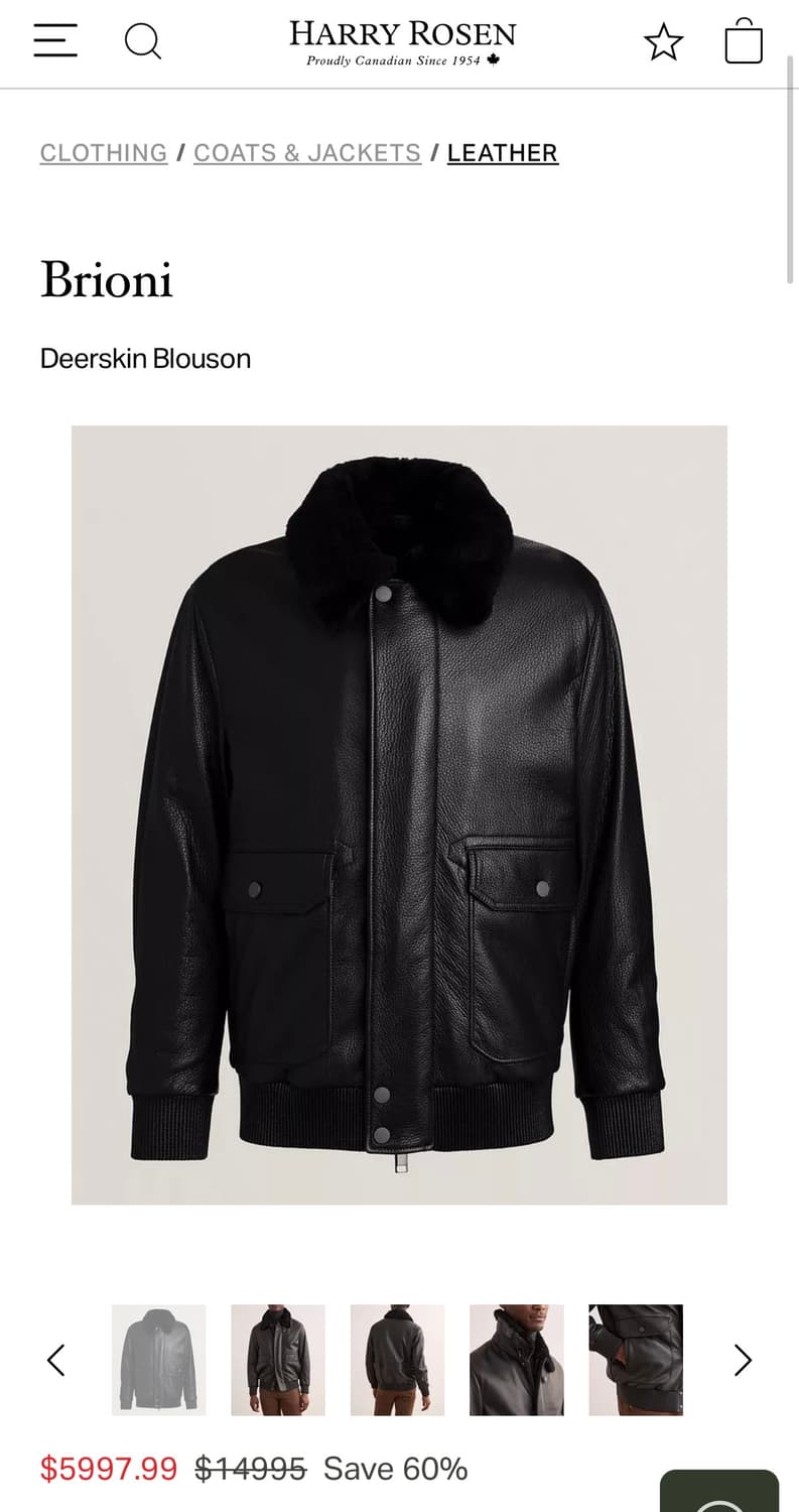 (명작,강추👍)브리오니 사슴가죽 자켓 디어스킨 블레이져 코트 수트 상품이미지9