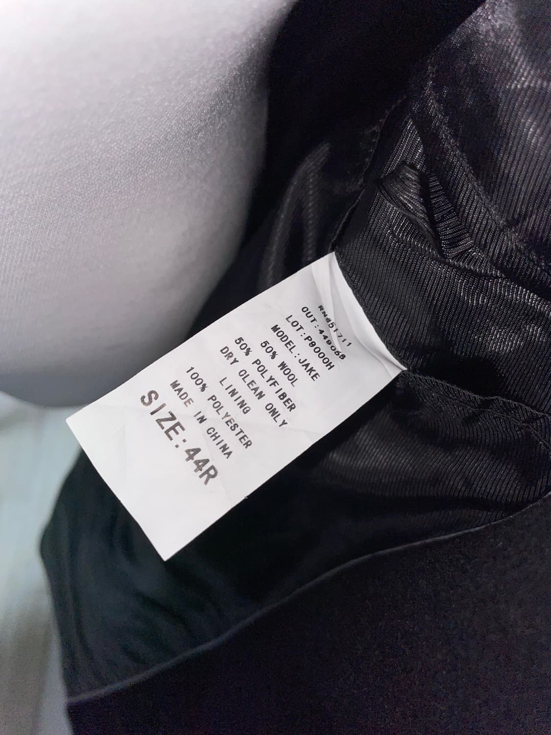 로렌 랄프로렌 울 혼방 빈티지 발마칸 하프코트 블랙 유니섹스꼼데요지캐피탈 상품이미지9