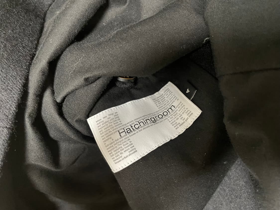 [4] 해칭룸 Stand Collar Coat Black 상품이미지5