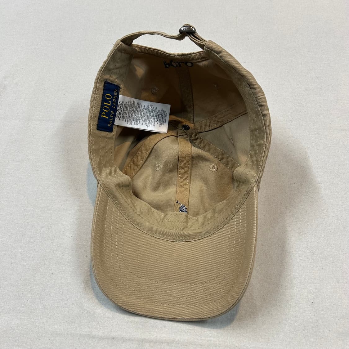 폴로 랄프로렌 베이지 치노 볼캡 모자 상품이미지6