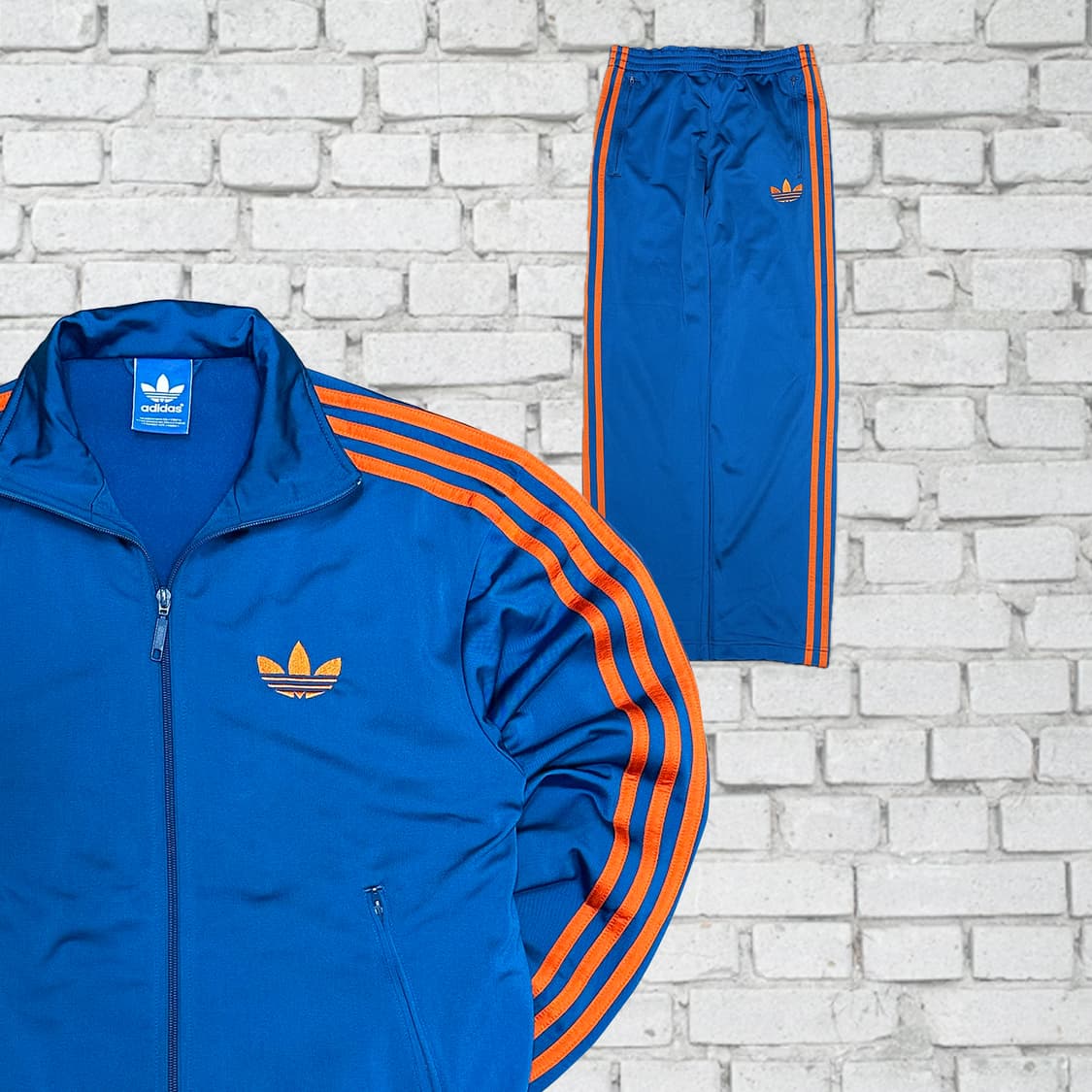 아디다스 파이어버드 오렌지라인 빈티지 져지 상하세트 85 상품이미지1