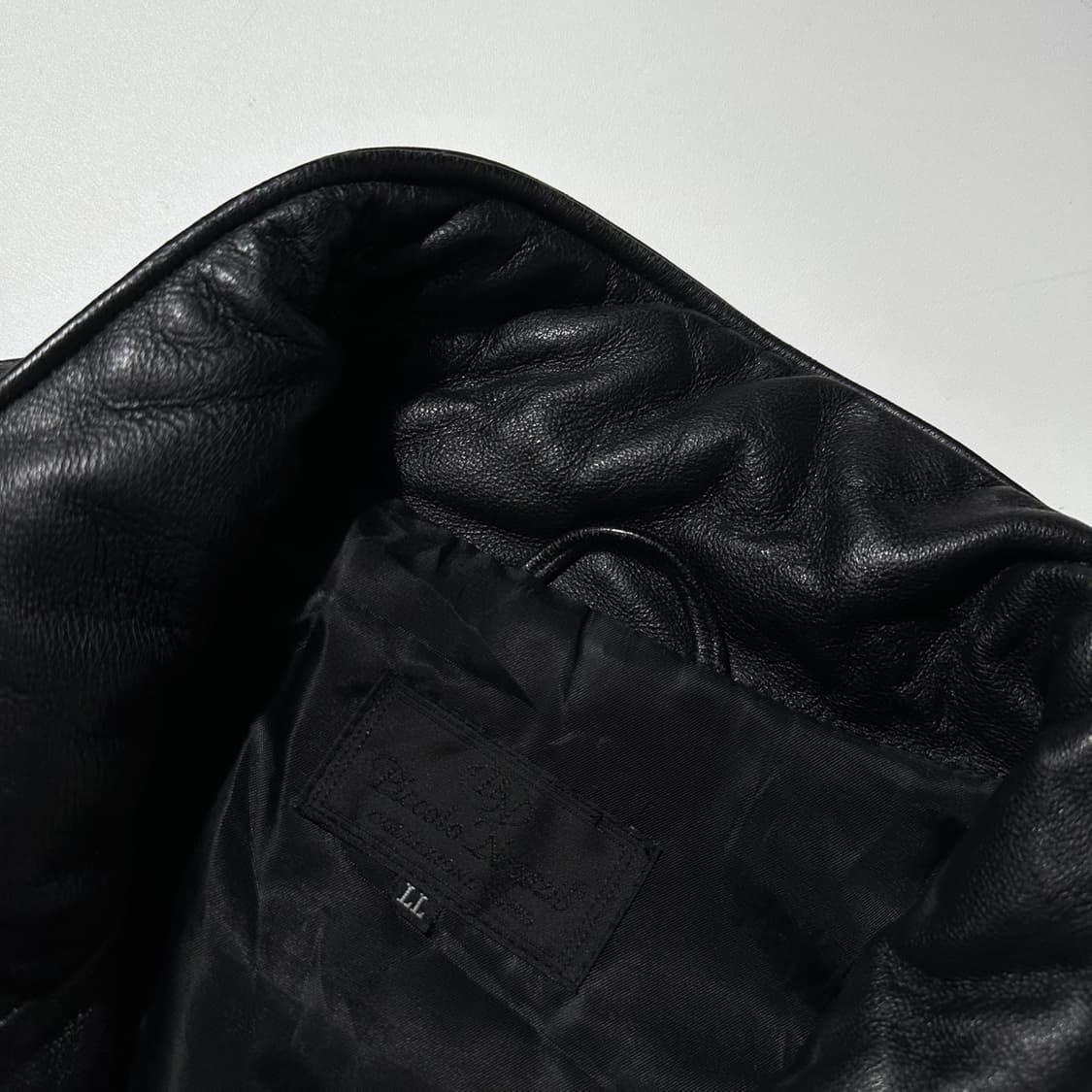 Piccolo Negozio 램스킨 싱글 레더 카코트 블랙 상품이미지4