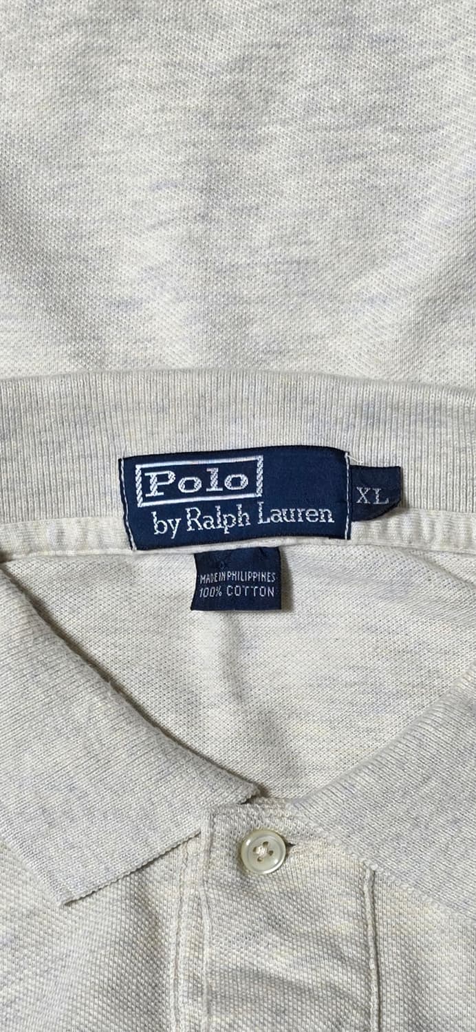 폴로 랄프로렌 베이지 긴팔 카라티 XL 상품이미지3