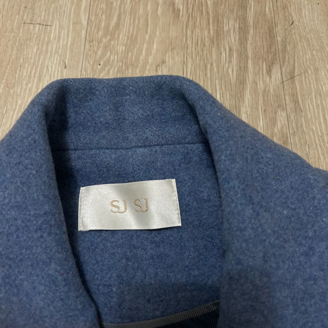 한섬 SJSJ 여성 모직 캐시미어 블루 코트 55-66  상품이미지4