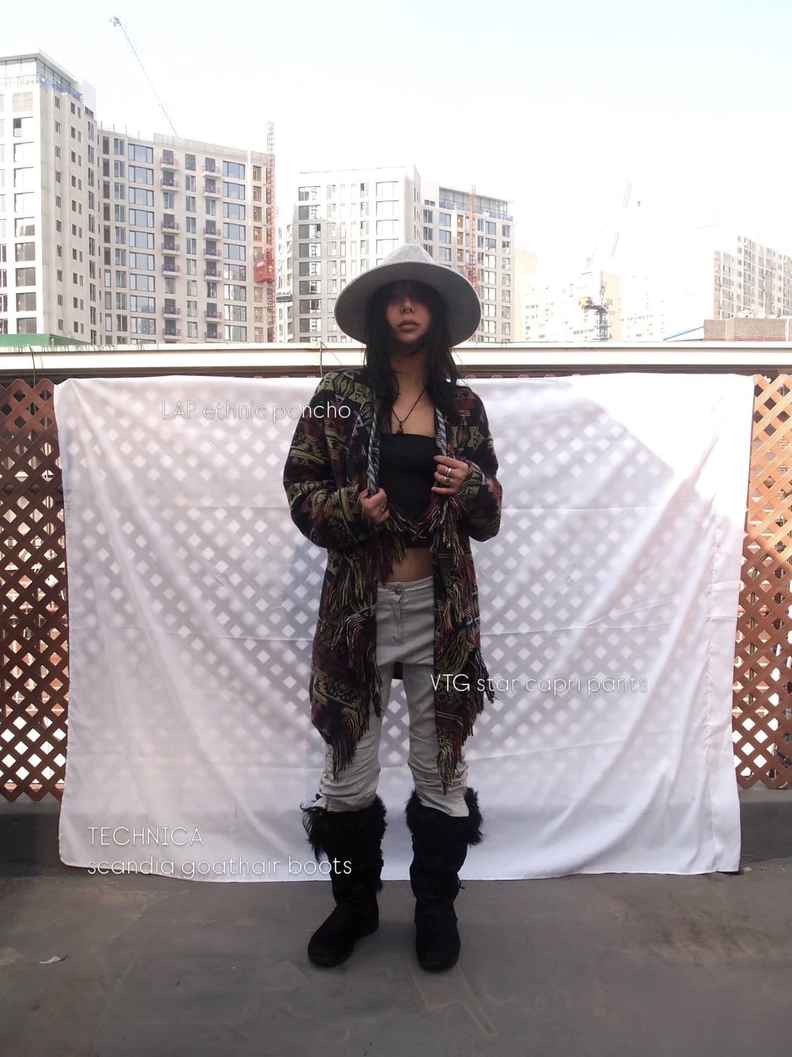 LAP 에스닉 판초 자켓 상품이미지3