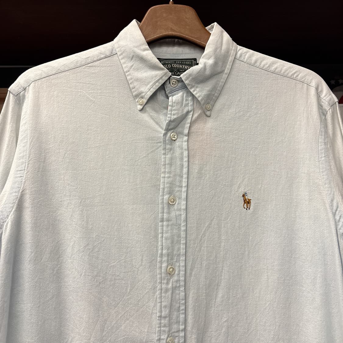 90s 폴로 컨트리 랄프로렌 버튼다운 샴브레이 워크셔츠 N1094 상품이미지3