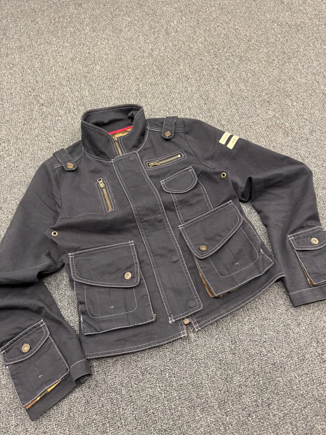 M)타미힐피거 빈티지 여성 멀티 포켓 크롭 필드자켓 상품이미지4