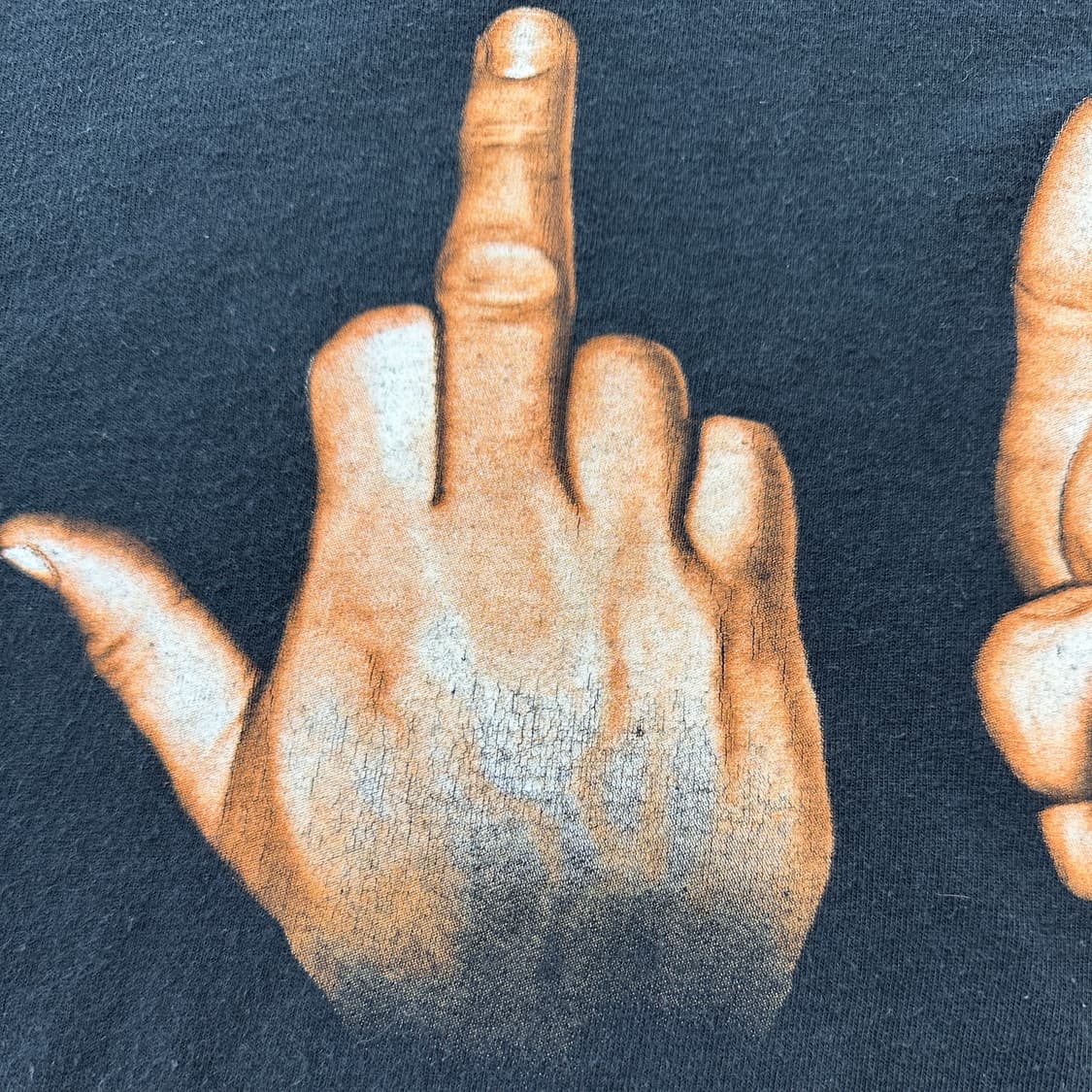 Early 00s Fuck You 미들 핑거 빈티지 티셔츠 3XL 상품이미지5