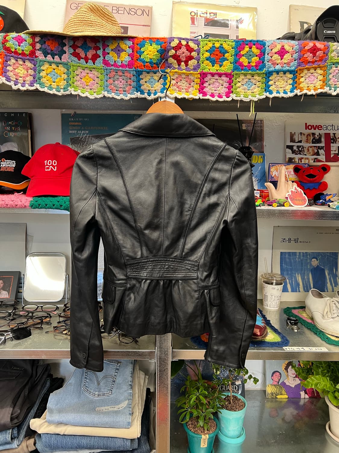 Black Real Leather Jacket (Slim Fit) 상품이미지2