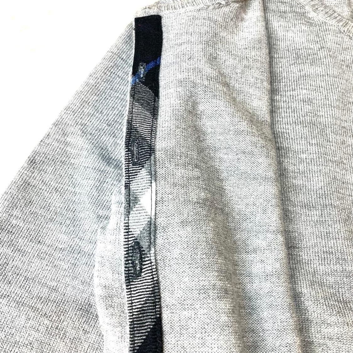 버버리 블루라벨 모100 그레이 가디건 니트 앙상블 세트 38사이즈 상품이미지6