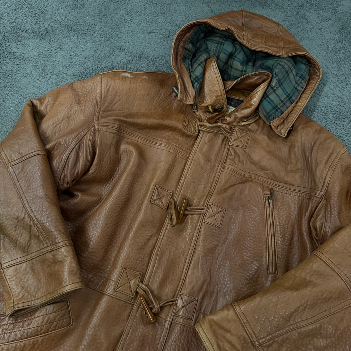 [ 정품/L ] ULCOLOW 빈티지 양가죽 더플 코트 상품이미지1