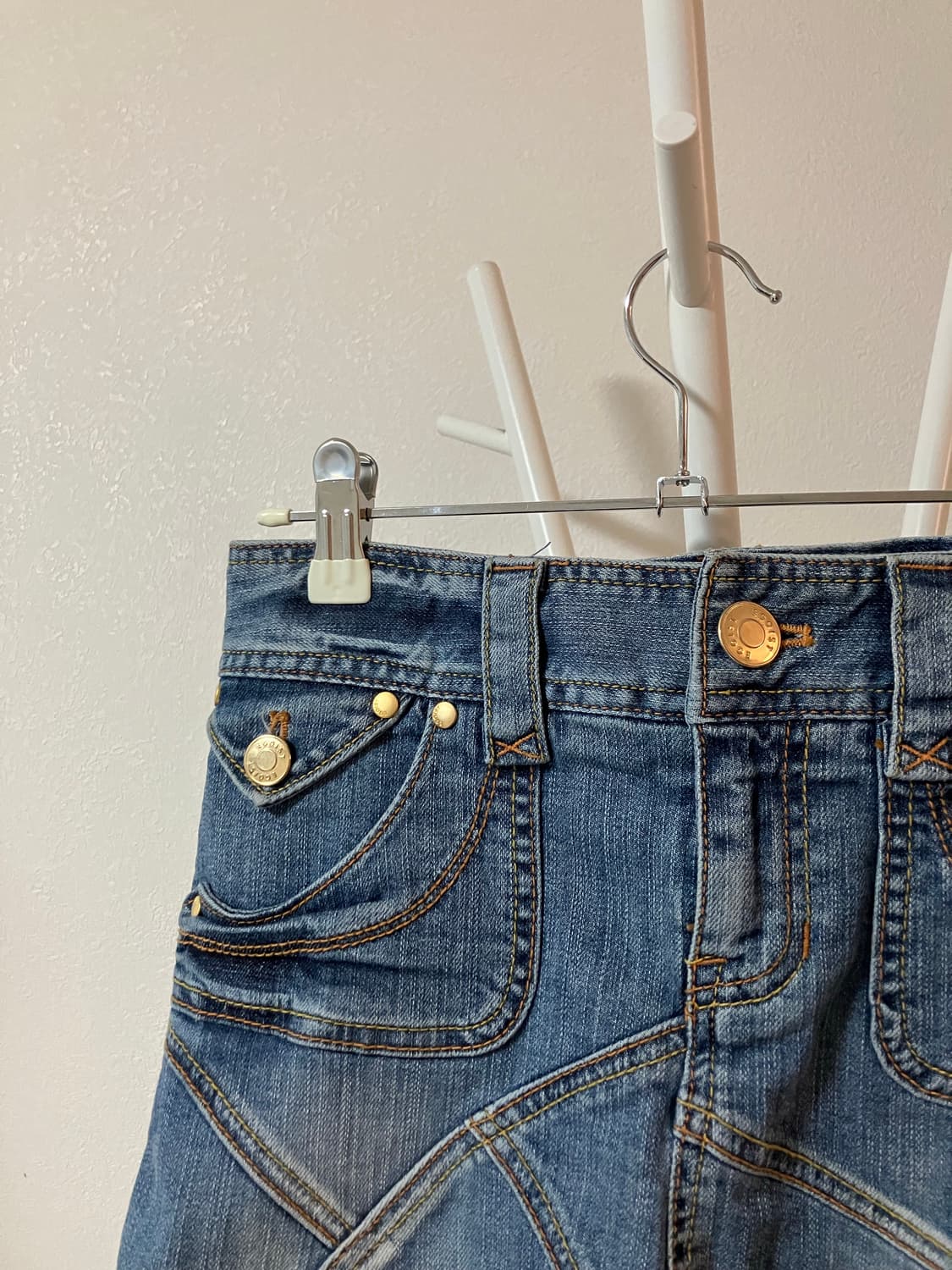 에고이스트 오네갸루 데님스커트 미니스커트 레오파드 호피레이어드 y2k 상품이미지2