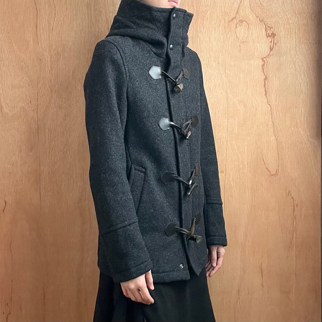 립반윙클 하이넥 더플 코트 상품이미지2