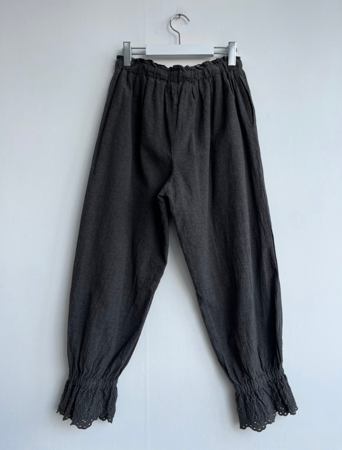 Samansa Mos2 차콜 레이스 조거 팬츠 상품이미지4