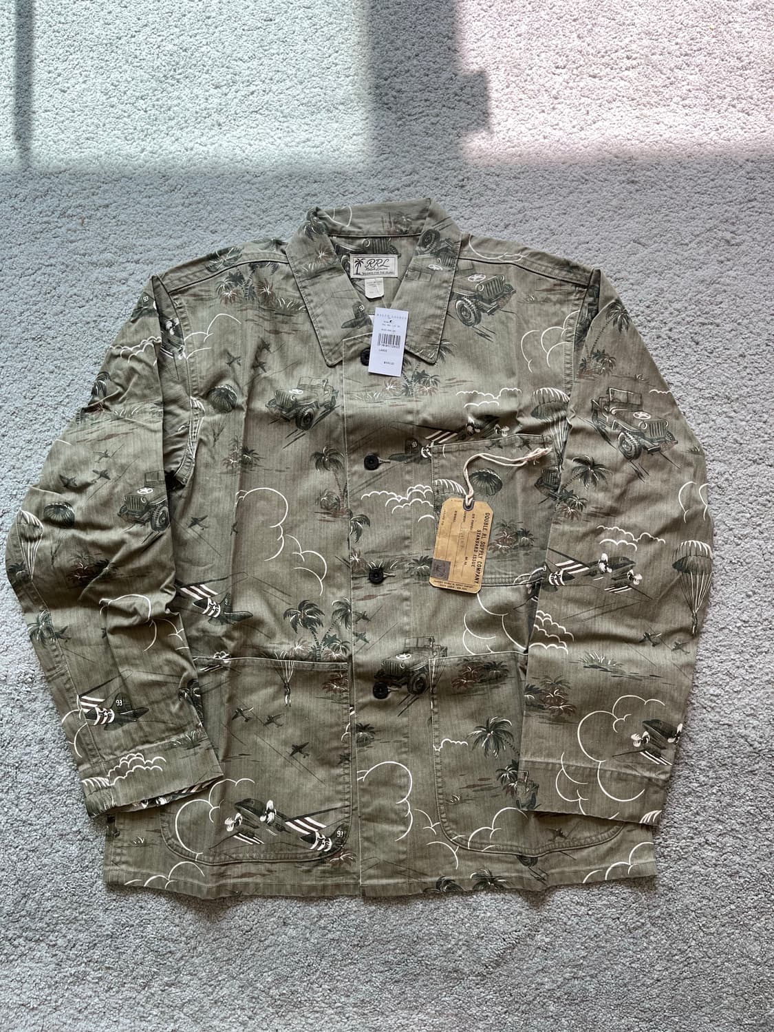 더블알엘 밀리터리 컨셉 초어자켓 사이즈 엘 상품이미지1