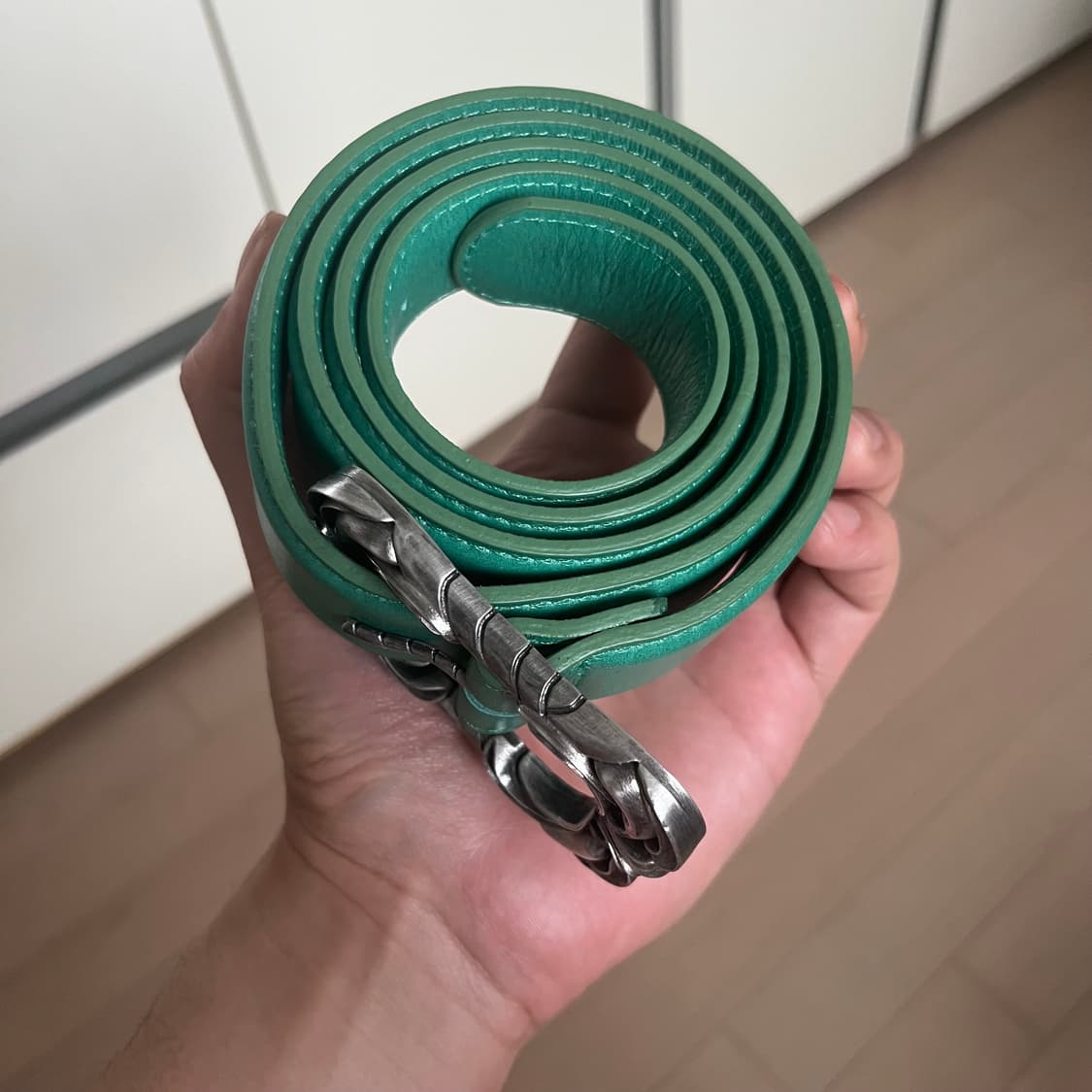 [2] 언더마이카 더블 플로럴 벨트 그린 상품이미지2