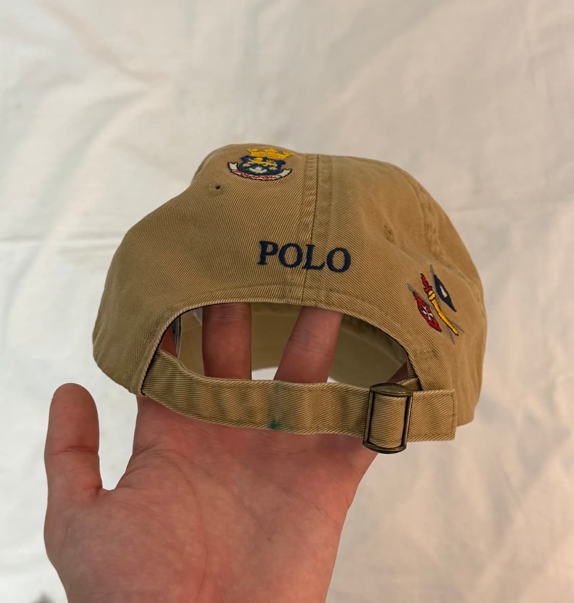 폴로 랄프로렌 멀티패치 자수로고 볼캡 베이지 상품이미지4