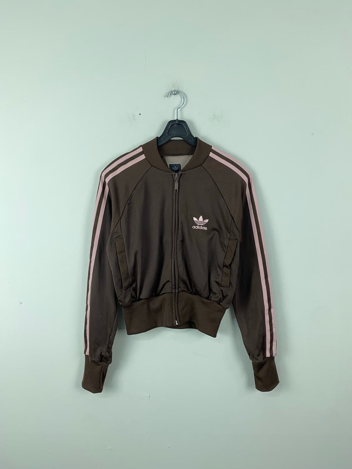 아디다스 브라운핑크 크롭 트랙탑 져지 XS <545> 상품이미지1