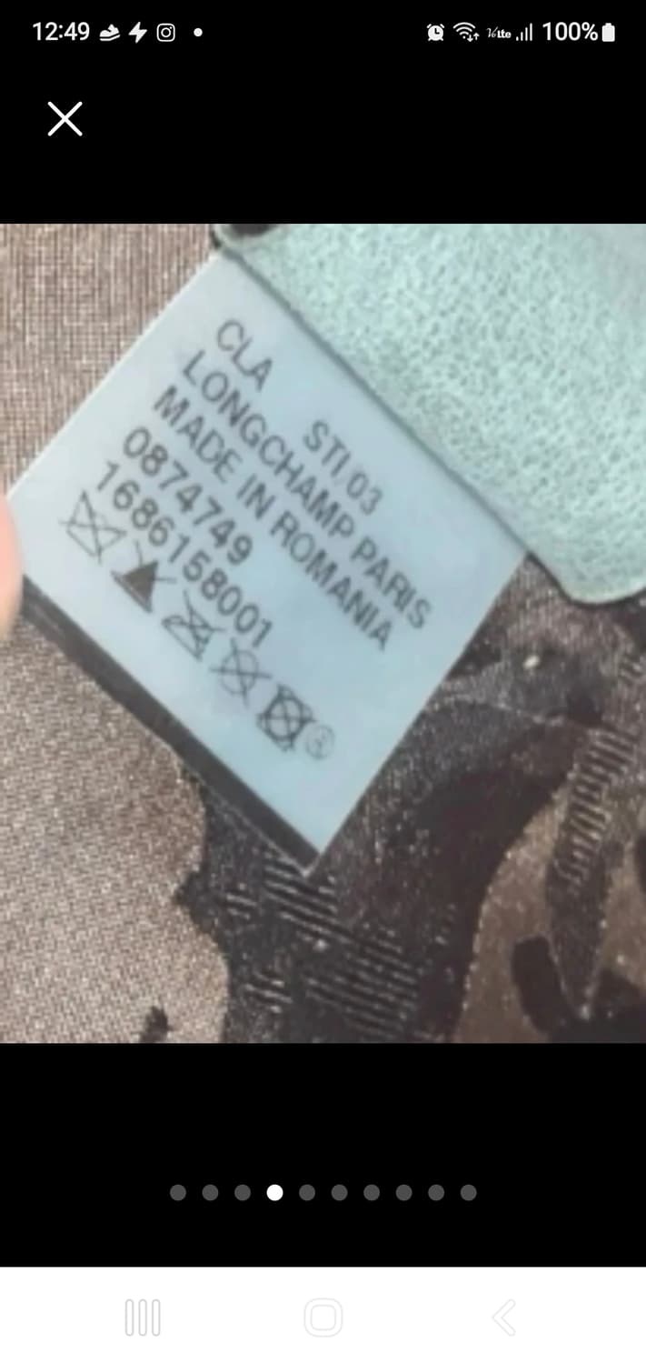 Longchamp 정품 롱샴 악어무늬 블랙 토트백 상품이미지6