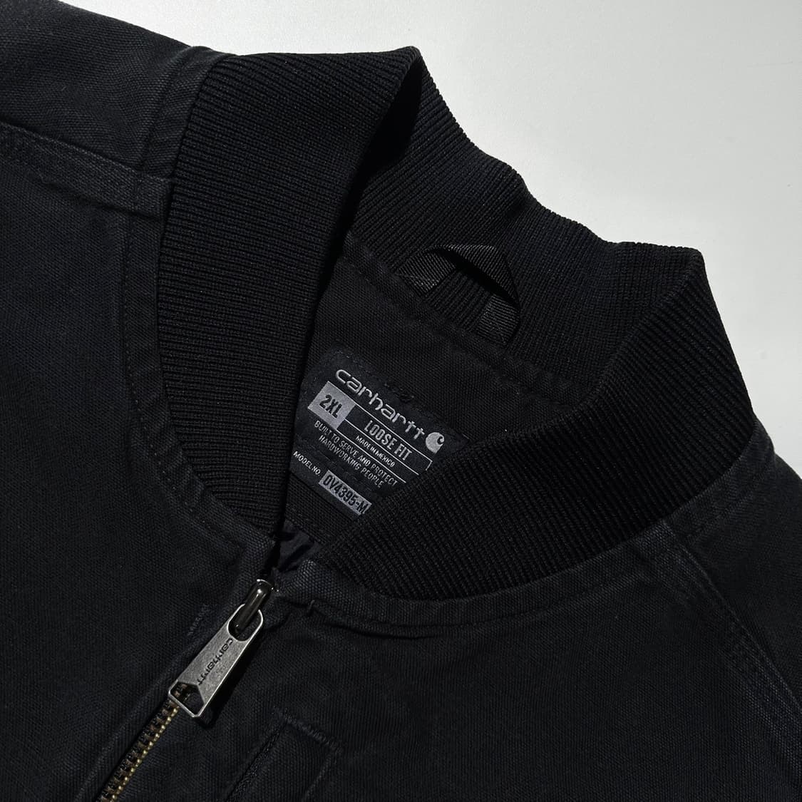칼하트 덕 캔버스 워크 베스트 자켓 블랙 상품이미지4