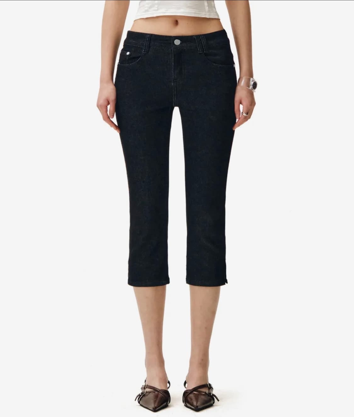 (새상품) 데케트우먼 low rise capri jeans 로우라 상품이미지2