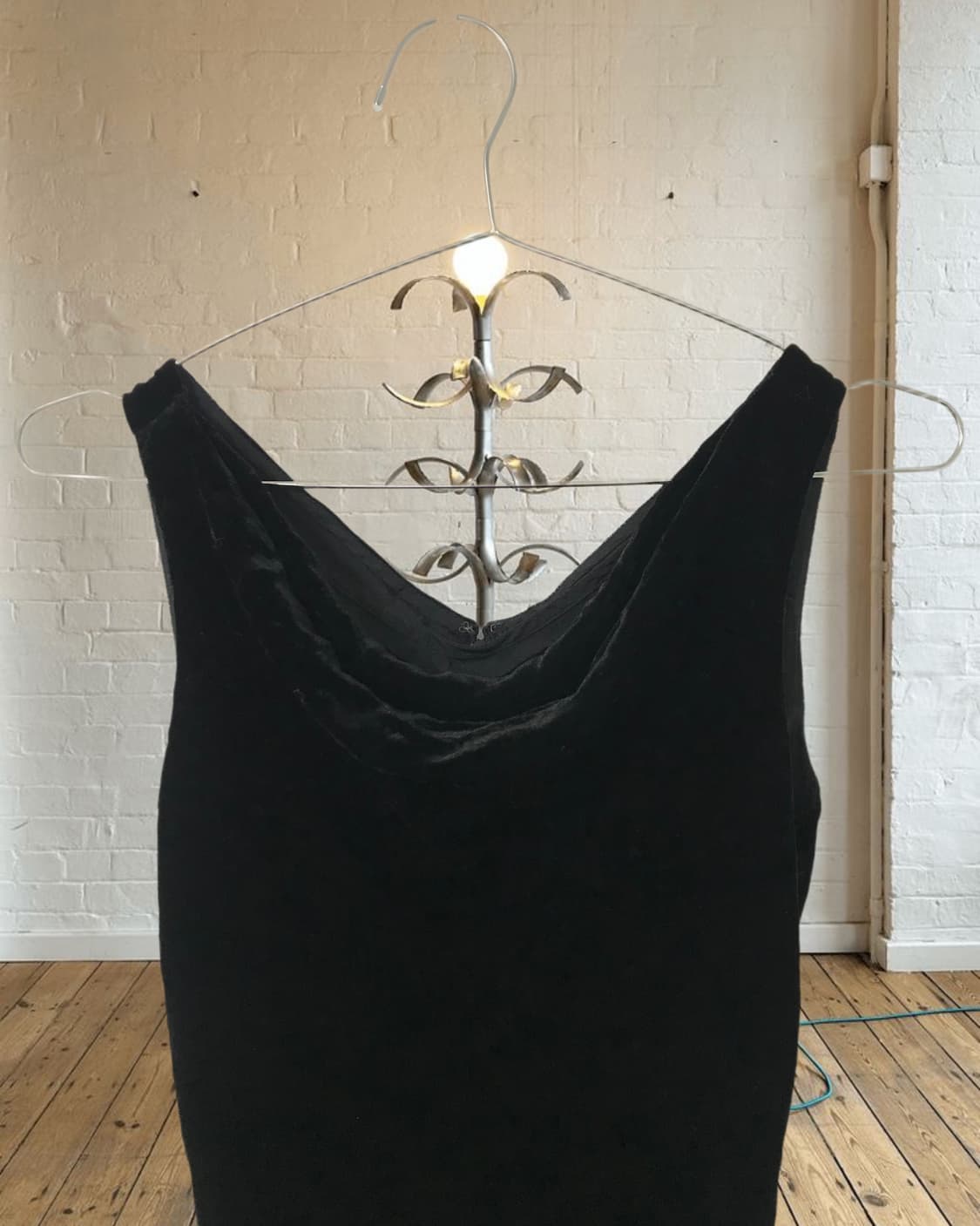 vintage shirring velvet one-piece 상품이미지9